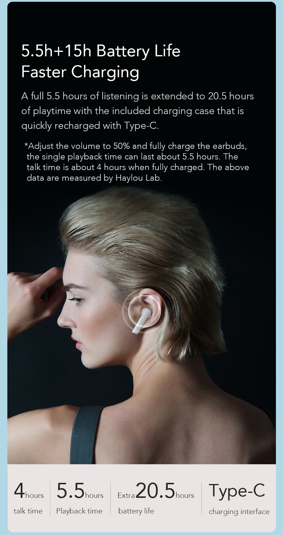 Haylou GT6 Automatic Pairing Bluetooth 5.2 Earphones