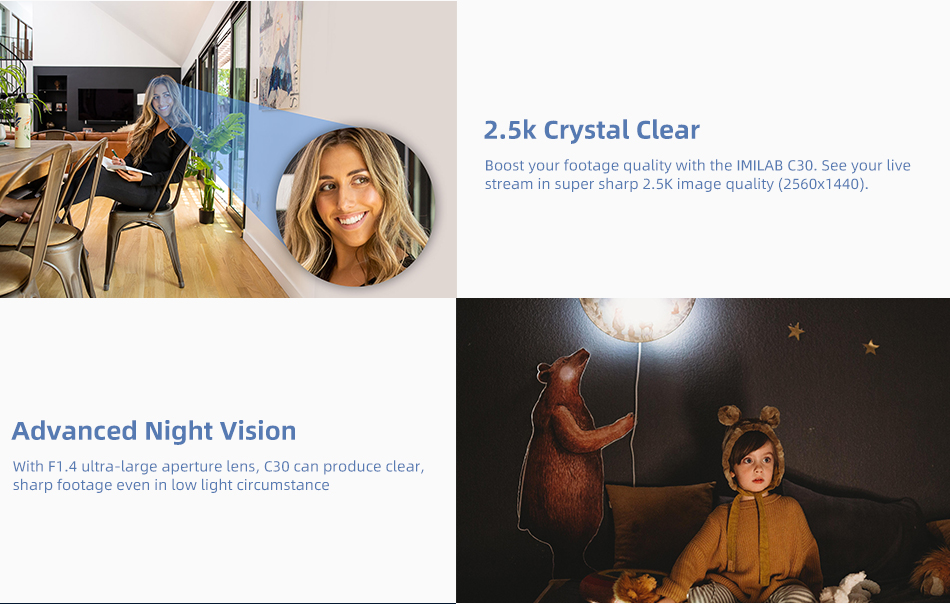 IMILAB C30 2.5K WiFi Indoor Camera