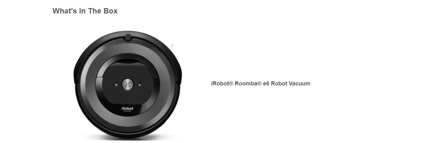 iRobot Roomba e6 Sweeping robot