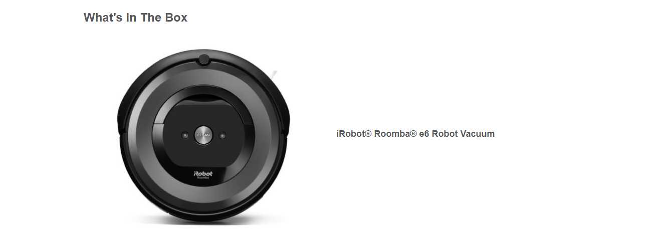 Rucas iRobot Roomba e6 Sweeping robot
