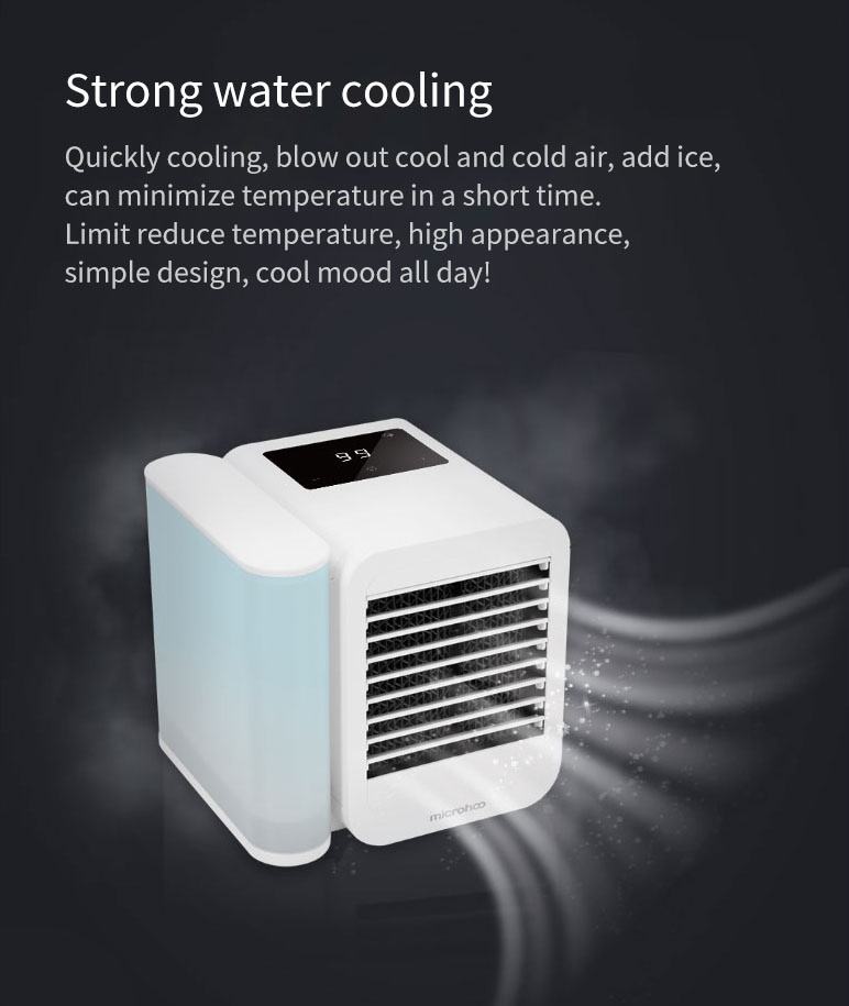 Microhoo Mini Portable Air Conditioner Water Cooling Fan Wholesale