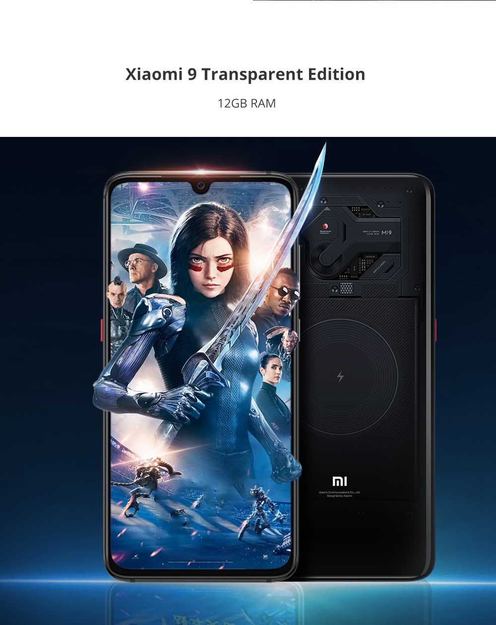 Xiaomi Mi 9 6.39 Inch 4G LTE Smartphone Snapdragon 855 6GB 128GB 48.0MP+12.0MP+16.0MP Triple Rear Cameras MIUI 10 In-display Fingerprint NFC Fast Charge - Gray