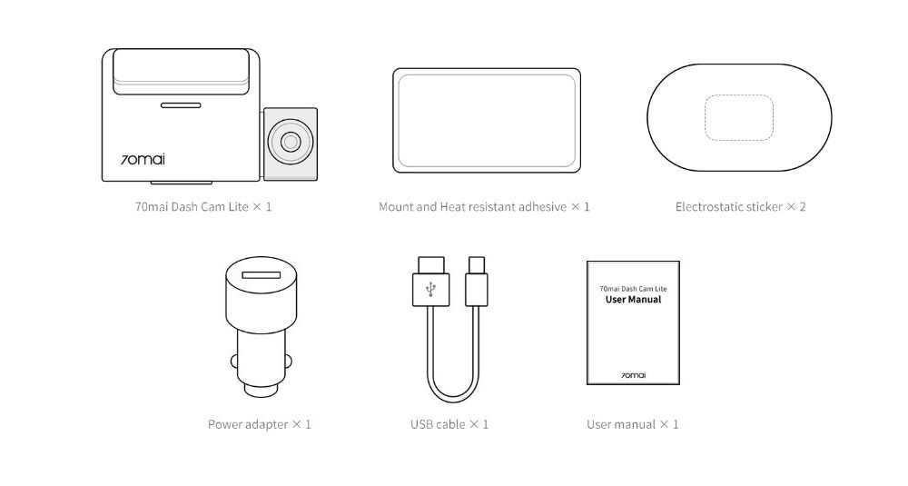 Xiaomi 70mai Lite D08 Smart Dash Cam