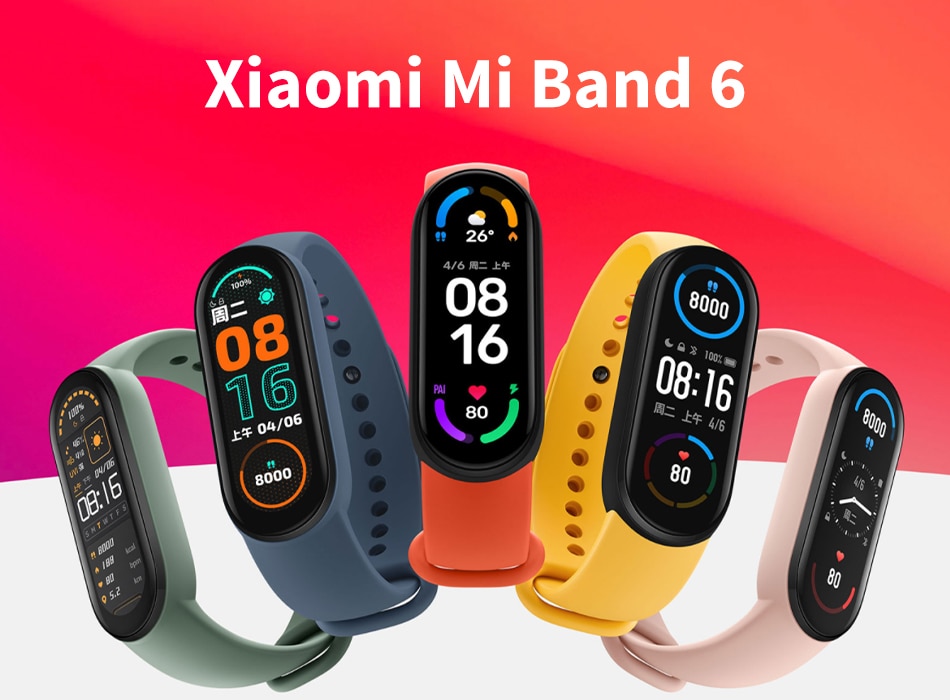 Xiaomi Mi Band 6 Heart Rate Fitness Tracker Waterproof