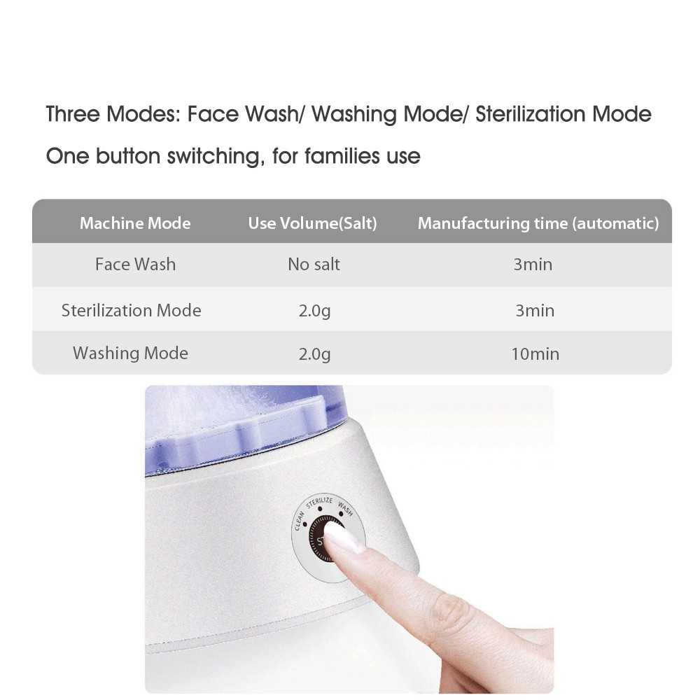 Rucas CMAIR Disinfectant Manufacturing Machine with Sodium Hypochlorite GM XD001 White Simple Version
