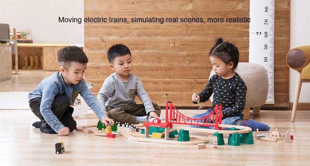 Xiaomi MiTU MTWJ02MT Wooden Track Building Block Toy- Multi Xiaomi MiTU MTWJ02MT Wooden Track Building Block Toy- Multi