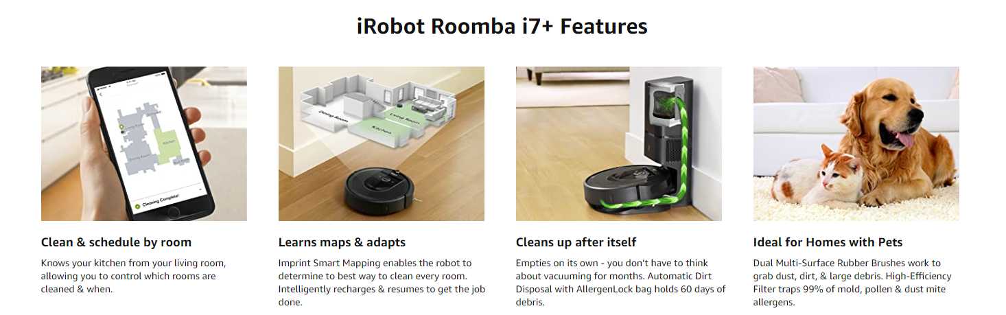 روكاس iRobot Roomba i7+ Sweeping Robot