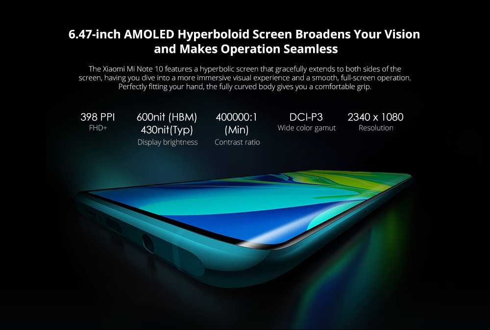Xiaomi Mi Note 10 (CC9 Pro) Teléfono con cámara Penta de 108MP Phablet 4G de 6,47 pulgadas Versión global con 6GB RAM 128GB ROM 5260mAh Batería Carga rápida - Blanco Xiaomi Note 10 108MP Penta Camera Smartphone Wholesale