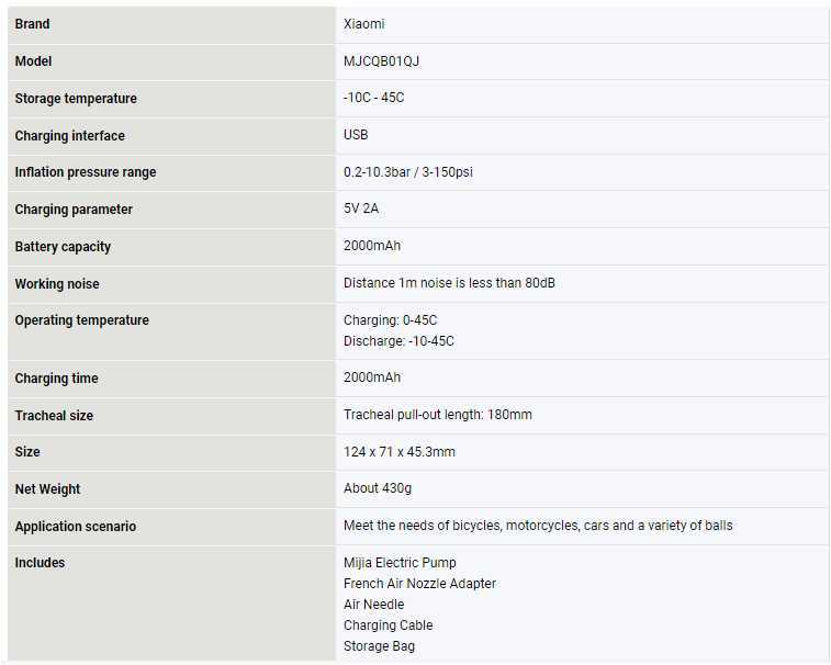 Xiaomi Mi Portable Air Pump 