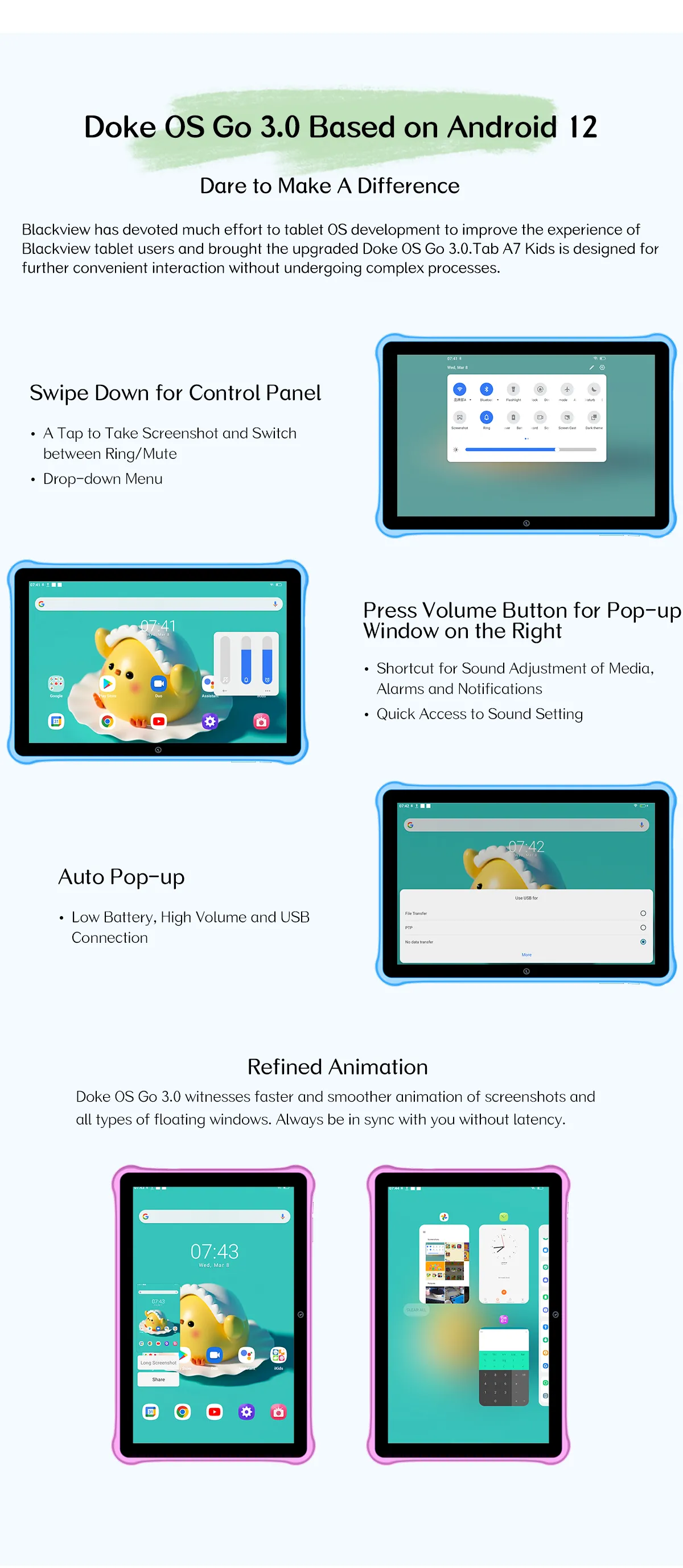 Blackview Tab A7 Kids Tablets Study Tablet PC