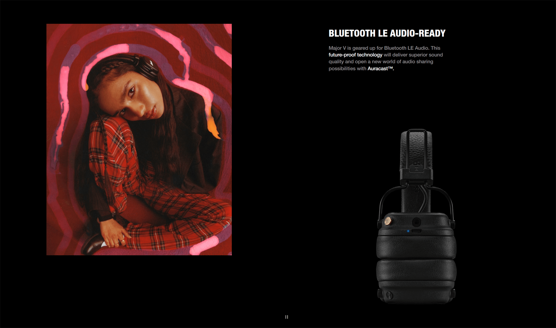 سماعات بلوتوث مارشال ميجور في 7 روكاس Marshall Major V Bluetooth Headphones