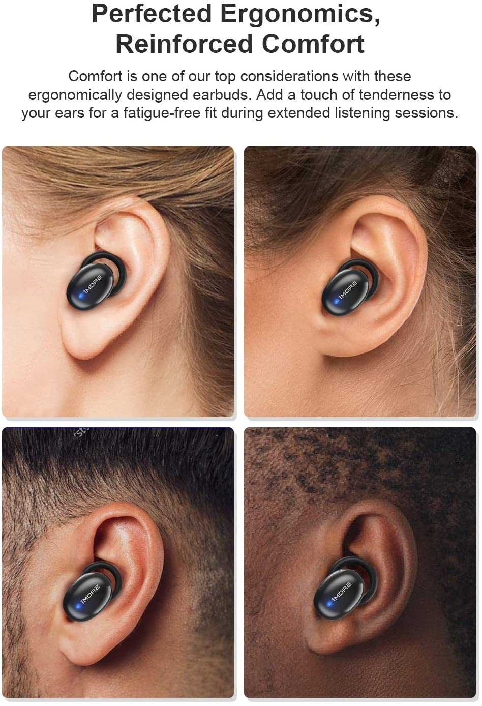 1MORE Stylish True Wireless Headphones I BlackGreenPinkGold