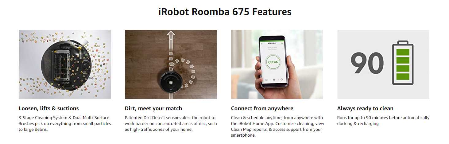 Rucas iRobot Roomba 675 Sweeping Robot