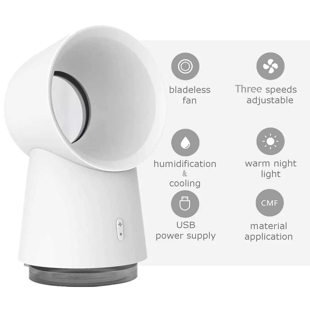 Mijia HL Happy Life 3 in 1 Mini Cooling bladeless fan